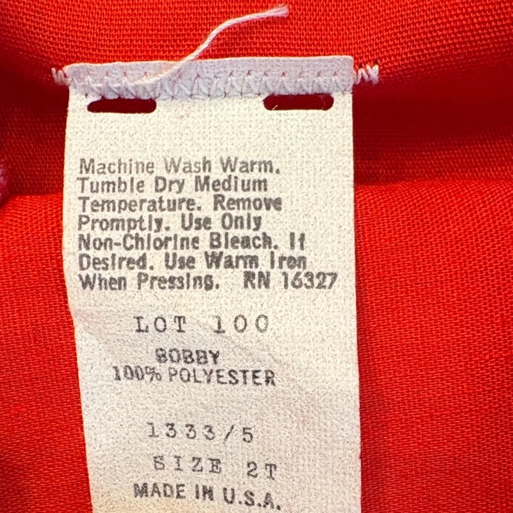 Vintage Red Checkered Toddler Romper with Dog Patch